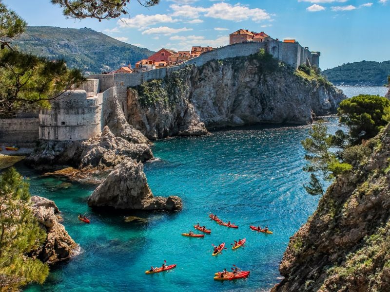 Amusant : faire du kayak autour de Dubrovnik !