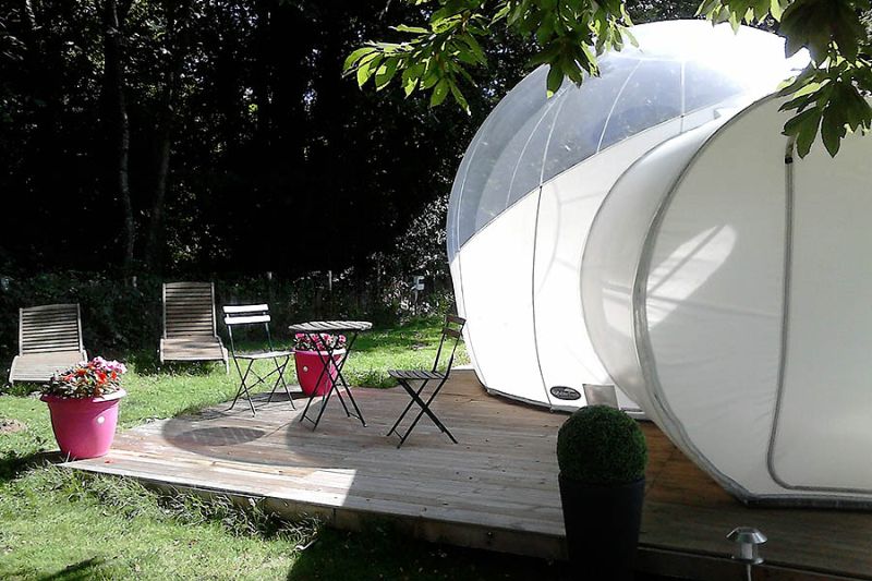 Bubbel Dome Camping des Cerisiers Bretagne Bulle Camping des Cerisiers Bretagne