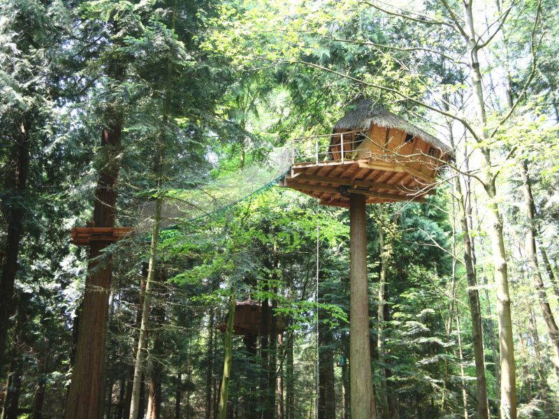 Boomhutten Camping Les Ormes Cabanes dans les arbres Camping Les Ormes
