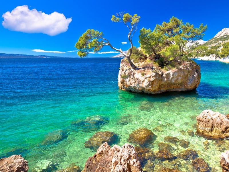 Punta Rata - Brela, Dalmatië